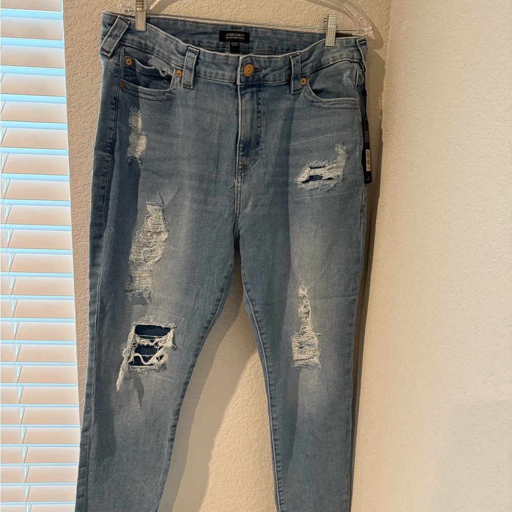 True Religion Blue Skinny Jeans Distressed size 38 3 pair bundle (New with tags)